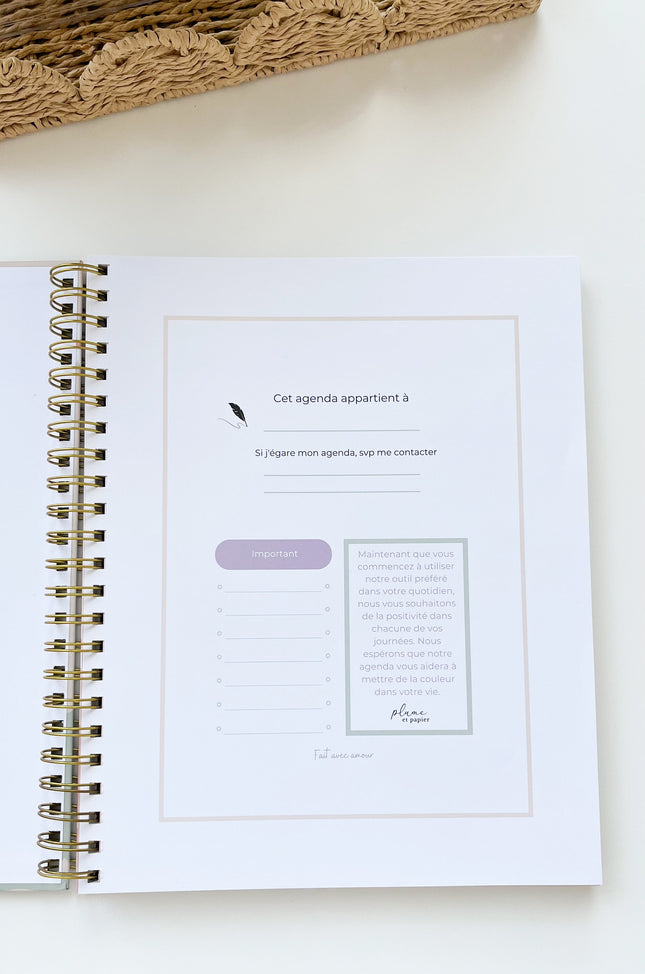 Agenda perpétuel smiley (non-daté)