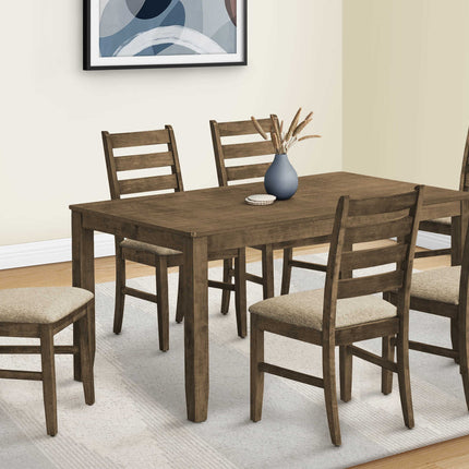 Table à manger en bois plaqué antique brun - Monarch (I1341)