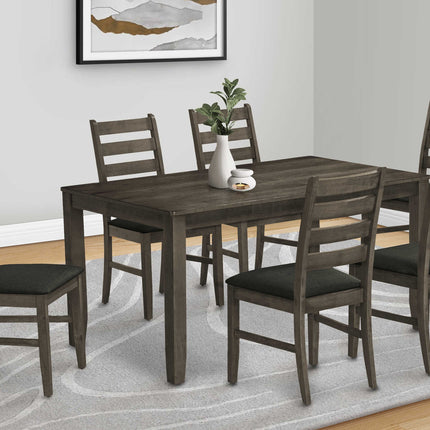 Table à manger en bois plaqué antique gris - Monarch (I1346)