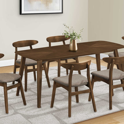 Table à manger en bois plaqué noyer brun - Monarch (I1364)