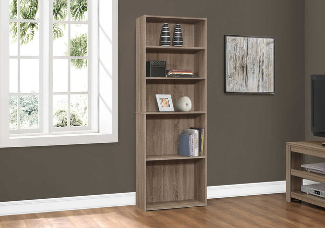 Étagère couleur taupe foncé avec 5 tablettes Monarch - (I7468)