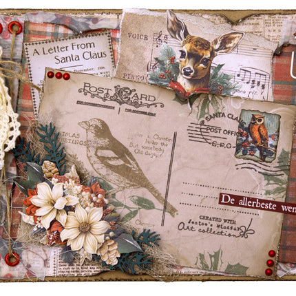 JMA Clear Stamp Christmas Decoration Festive Nostalgia 7 PC