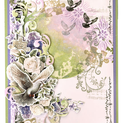 JMA Clear Stamp Hopeful Swirls Growing & Blooming 6 Pieces