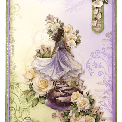 JMA Clear Stamp Hopeful Swirls Growing & Blooming 6 Pieces