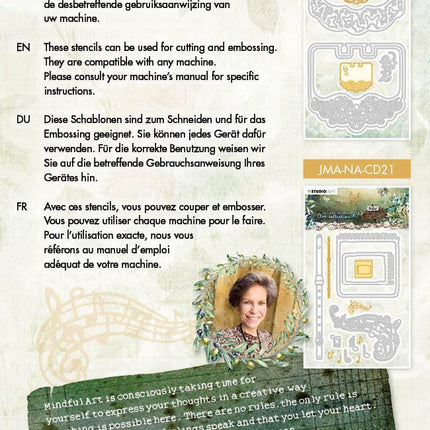 JMA Cutting Die Musical Elements & Torn Notes New Awakening 91X134mm nr.21