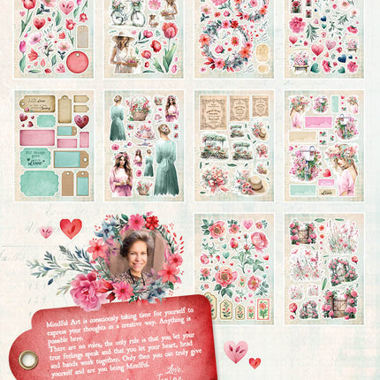 JMA Die-Cut Paper Pad Paper Elements Sending You Love 20 SH