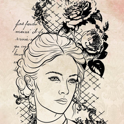 JMA Clear Stamp Victorian Beauty Victorian Dreams 1 PC