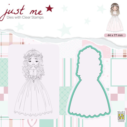 Just Me Stamp & Die Set Girl Communion