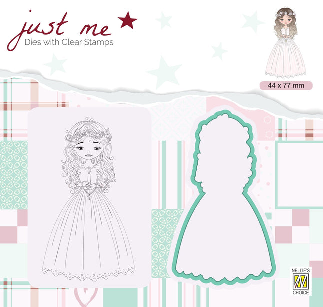 Just Me Stamp & Die Set Girl Communion