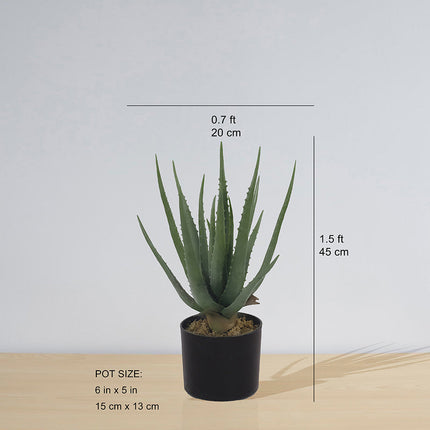 Guamo Artificial Aloe Vera Potted Plant (Multiple Sizes)