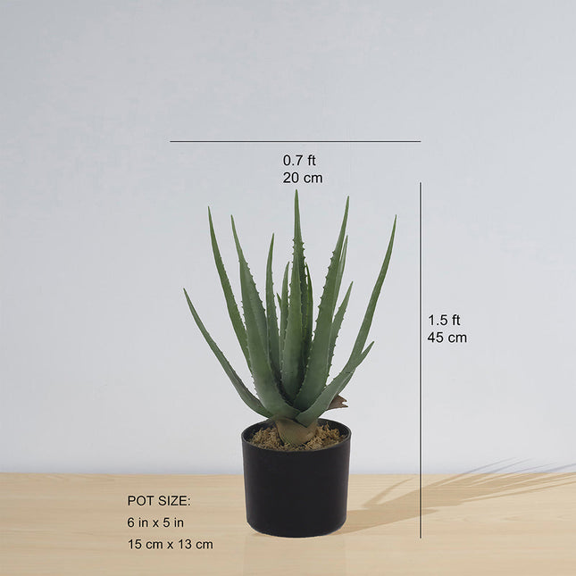 Guamo Artificial Aloe Vera Potted Plant (Multiple Sizes)