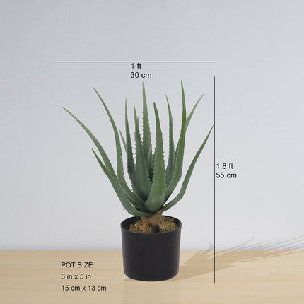 Guamo Artificial Aloe Vera Potted Plant (Multiple Sizes)