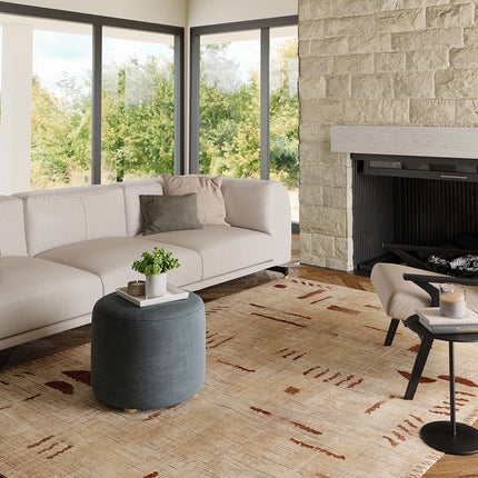 Jama Natural Red Rug