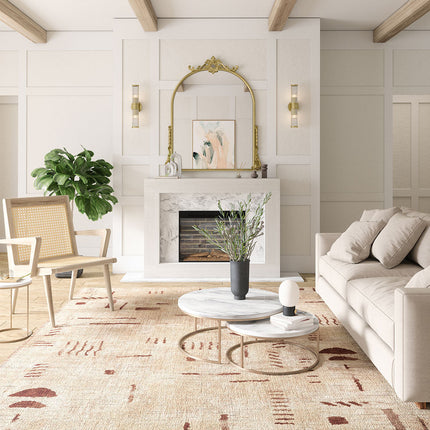 Jama Natural Red Rug