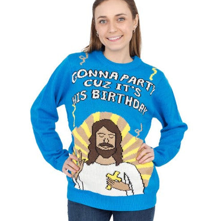 Jesus Birthday Party Sweater