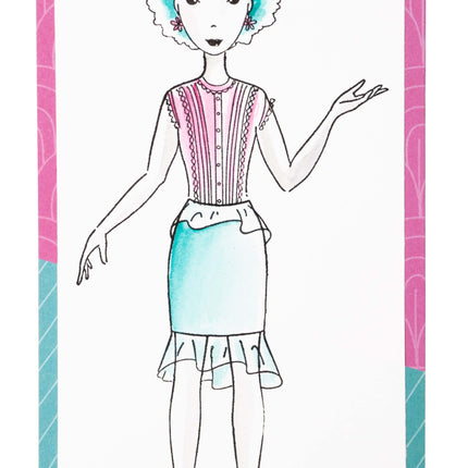 KJ Clear Stamp Angela Missees 152x215x3mm 19 PC nr.185