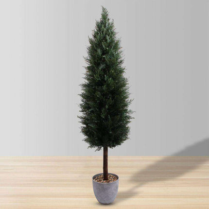 Leeds Faux Potted Cedar Topiary Plant (Multiple Size)