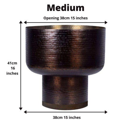 Lupe - Copper Mid-Century Mushroom Planter (Multiple Sizes)