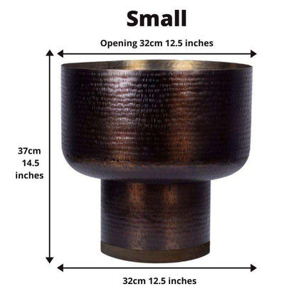 Lupe - Copper Mid-Century Mushroom Planter (Multiple Sizes)