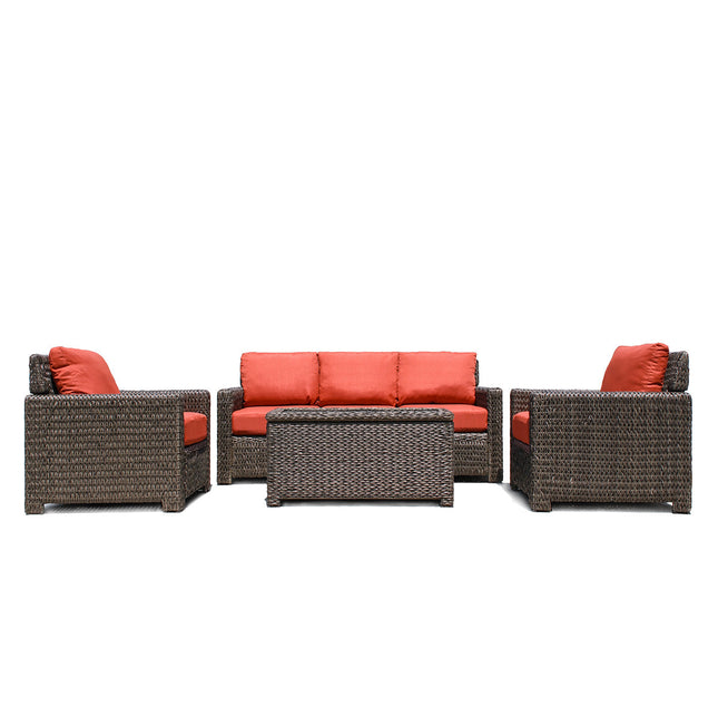 Laguna Point 4-Piece Wicker Outdoor Conversational Set