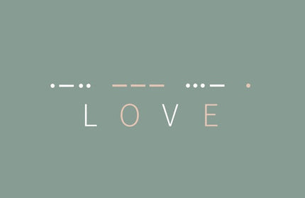 Love Morse Code Bracelet Stack