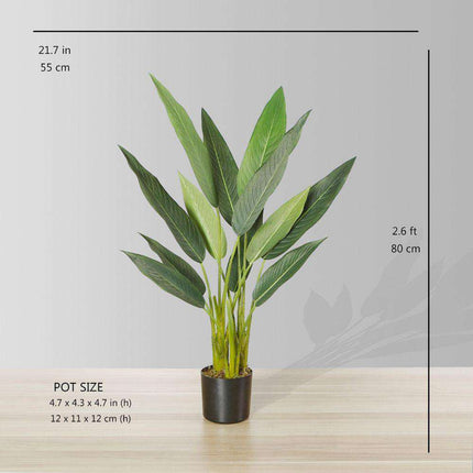 Maio Artificial Bird Of Paradise Potted Plant 31"