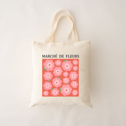 Sac réutilisable - Marché de fleurs 02