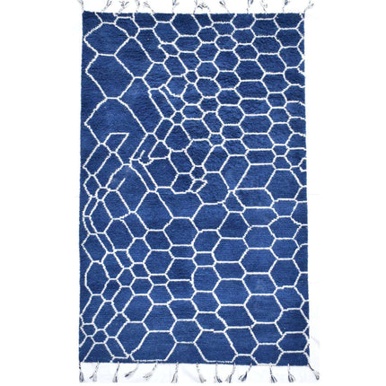 Marine Woven Wool 6X9 Rug