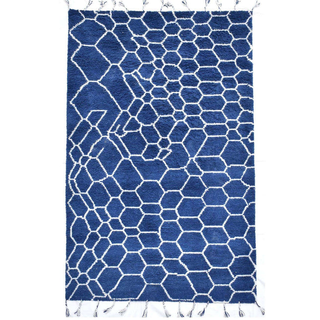 Marine Woven Wool 6X9 Rug