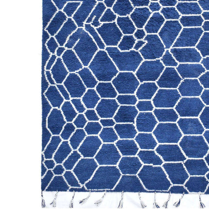 Marine Woven Wool 6X9 Rug