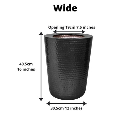 Mesa - Black Brass Planter (Multiple Sizes)