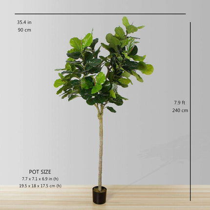 Mila Artificial Fiddle Leaf Potted Plant (Multiple Sizes)