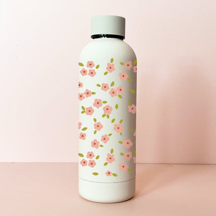 Bouteille isotherme 17oz crème - Bloom rose