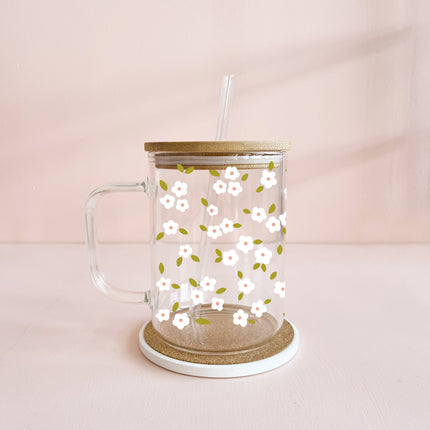 Tasse boho 17oz - Bloom blanc