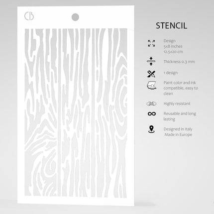 Texture Stencil 5"x8" Parquet