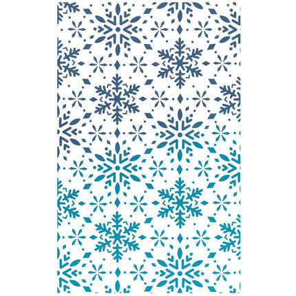 Ciao Bella Texture Stencil 5"x8" Snowflakes