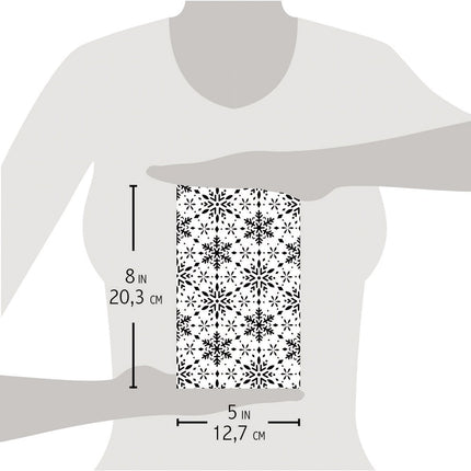 Ciao Bella Texture Stencil 5"x8" Snowflakes
