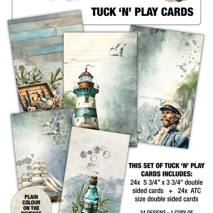 3Quarter Designs Maritime Tides - Tuck N Play Cards