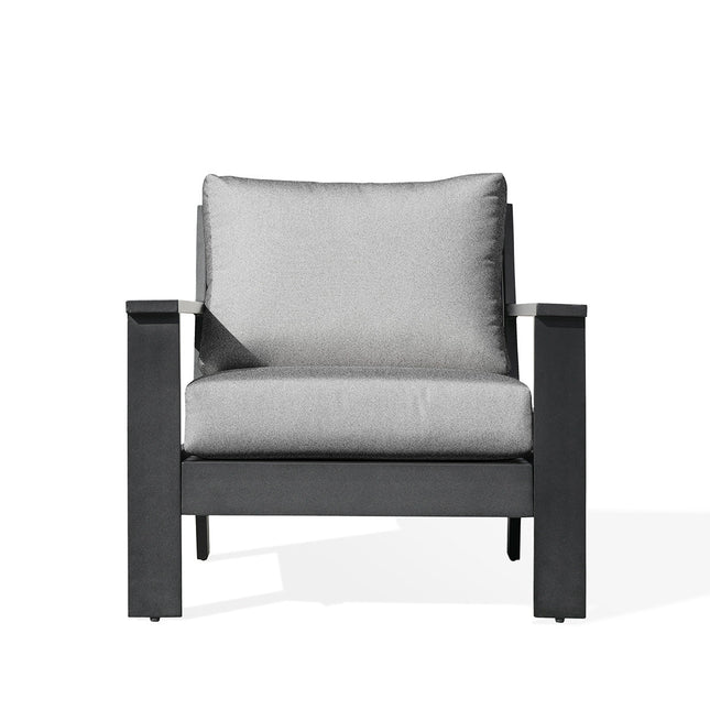 Magnolia Black Aluminum Club Chair with Sunbrella® Cushions