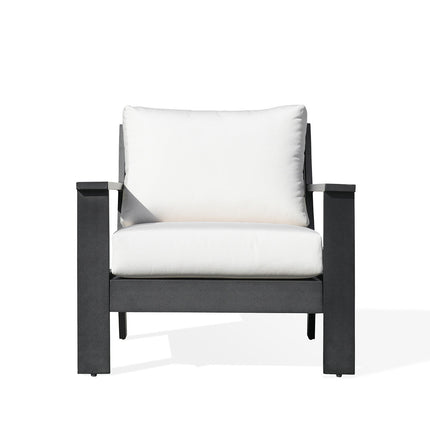 Magnolia Black Aluminum Club Chair with Sunbrella® Cushions