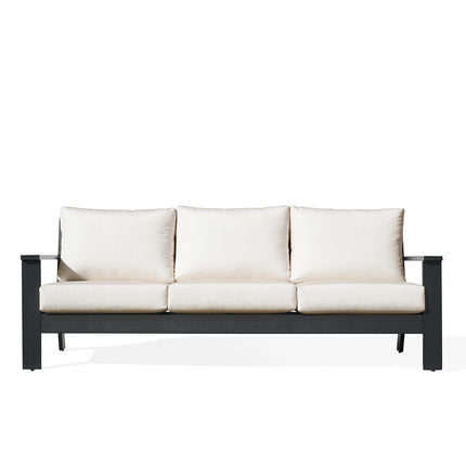 Magnolia Black Aluminum Sofa with Sunbrella® Cushions