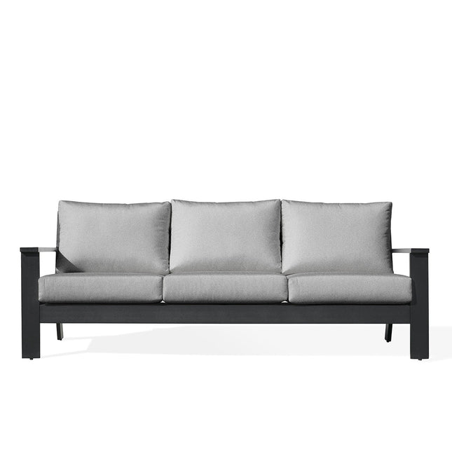 Magnolia Black Aluminum Sofa with Sunbrella® Cushions