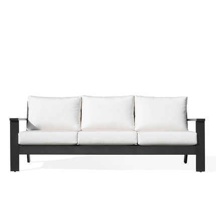 Magnolia Black Aluminum Sofa with Sunbrella® Cushions