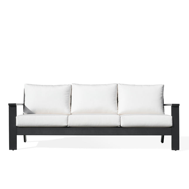 Magnolia Black Aluminum Sofa with Sunbrella® Cushions