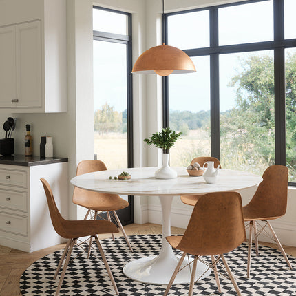 Metro Checkered Black & White Rug