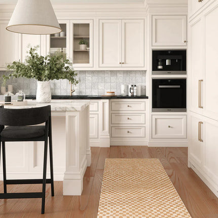 Metro Checkered Natural Rug