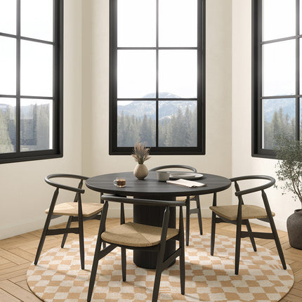 Metro Checkered Natural Rug