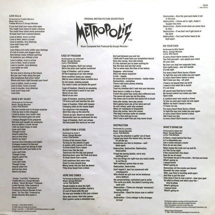 Metropolis - Original Motion Picture Soundtrack - 1984 Original