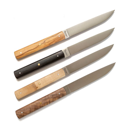 Hazaki Steak Knives 4 pc Kit - Mixed Wood