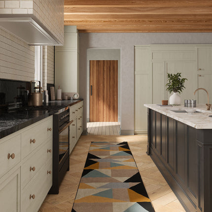 Mizza Black Yellow Multicolor Rug